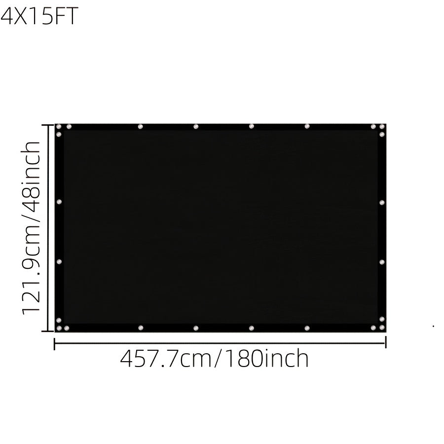 Fence Privacy Screen Multi-Size Heavy Duty HDPE Outdoor Shade Cloth with Cable Zip Ties – 4 5 6 7 8 ft Wide, 15–50 ft Long, Black