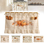 Appliance Skirt Curtain with Pockets – Farmhouse Kitchen Decor, Blackout Polyester, Grommet Top, Ruffled Trim | Hides Dishwasher, Washing Machine & Range Clutter | Nuvia Haven