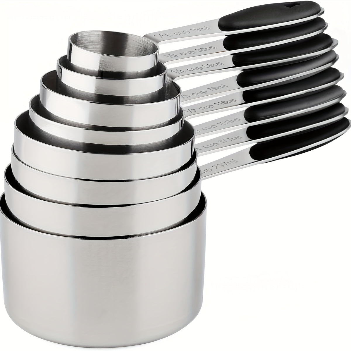 Measuring Cups & Spoons Set | Dry & Liquid | Choose 8-Piece Cups, 9-Piece Spoons, or 17-Piece Complete Set