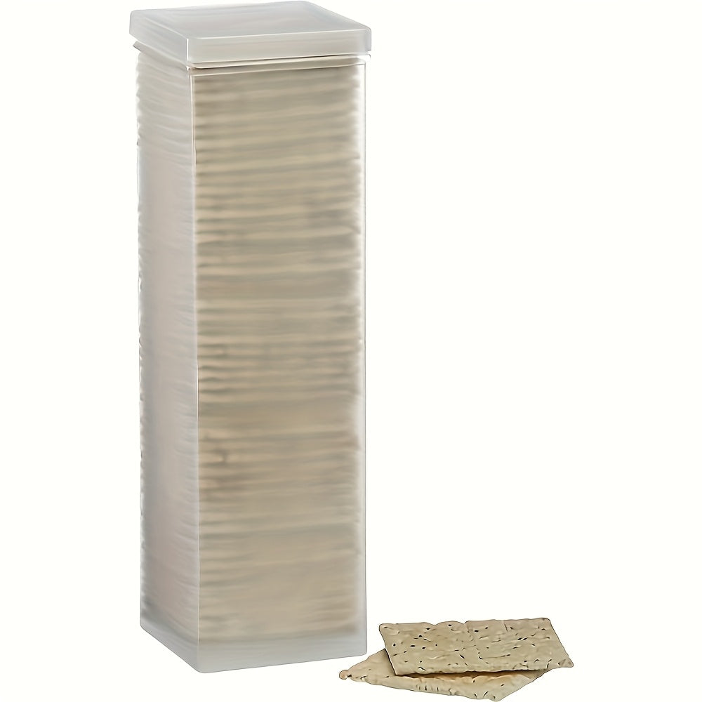 Stackable Airtight Food Storage Containers with Flip-Top Lids, Set of 2 – Transparent PP Plastic, Round & Rectangular, for Pasta, Snacks & Pantry Organization