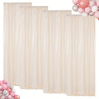 Sequin Backdrop Curtains 4 Panels 2FT x 8FT Glitter Party Decorations for Wedding Birthday Photo Booth Stage Background 30+ Colors