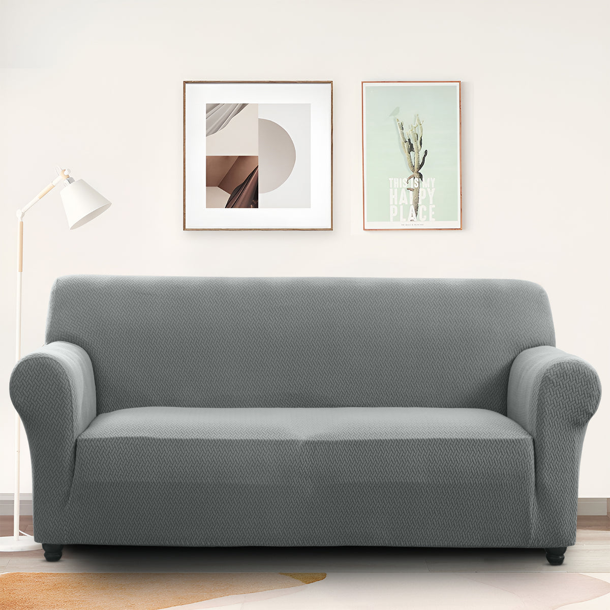 Elastic Stretch Sofa Cover Spandex – Non-Slip Couch Slipcover, Pet-Friendly, Machine Washable, All-Season, 7 Colors, 1/2/3 Seater, Living Room Bedroom Office Home Decor
