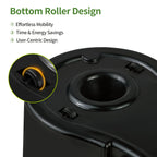 Spin Mop and Bucket Set with Wringer, 360° Dual-Drive Wringing System, 3 Microfiber Mop Heads for Hardwood Tile Marble Laminate Floor Cleaning