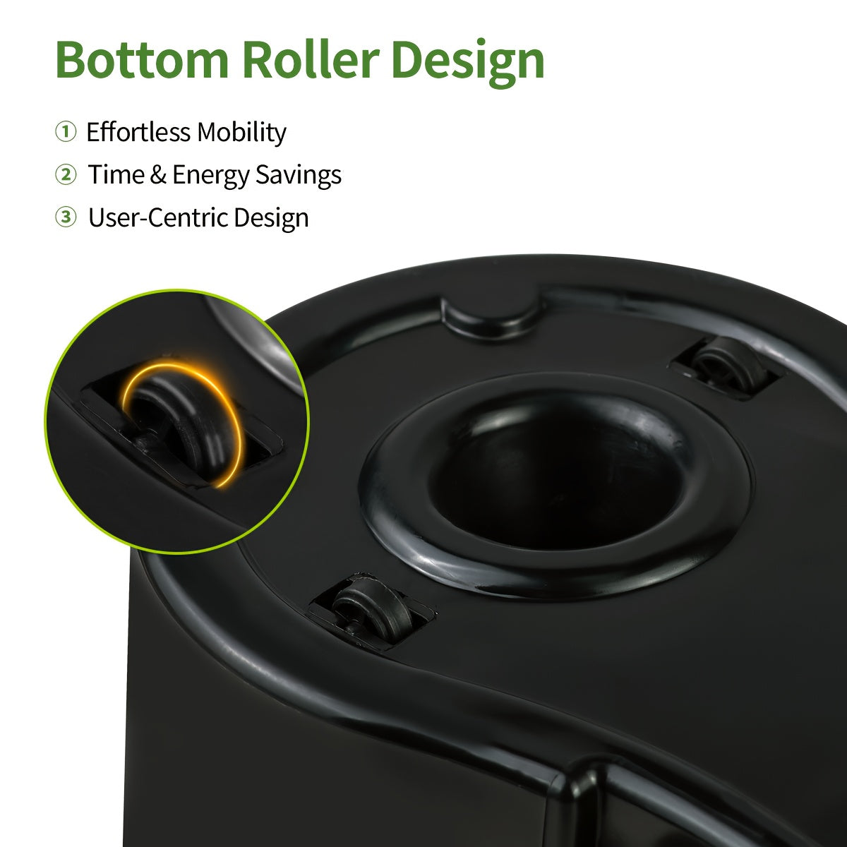 Spin Mop and Bucket Set with Wringer, 360° Dual-Drive Wringing System, 3 Microfiber Mop Heads for Hardwood Tile Marble Laminate Floor Cleaning