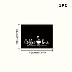 Coffee Bar Mat and Dish Drying Mat - Non-Slip Diatomite Absorbent Kitchen Counter Mat with Coffee Theme Design - Multi-Size Coffee Machine Mat and Kitchen Countertop Accessory