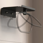 Oval Metal Towel Ring Wall Mounted – No-Drill Bathroom Organizer, Modern Matte Black Finish, Durable & Elegant Home Decor