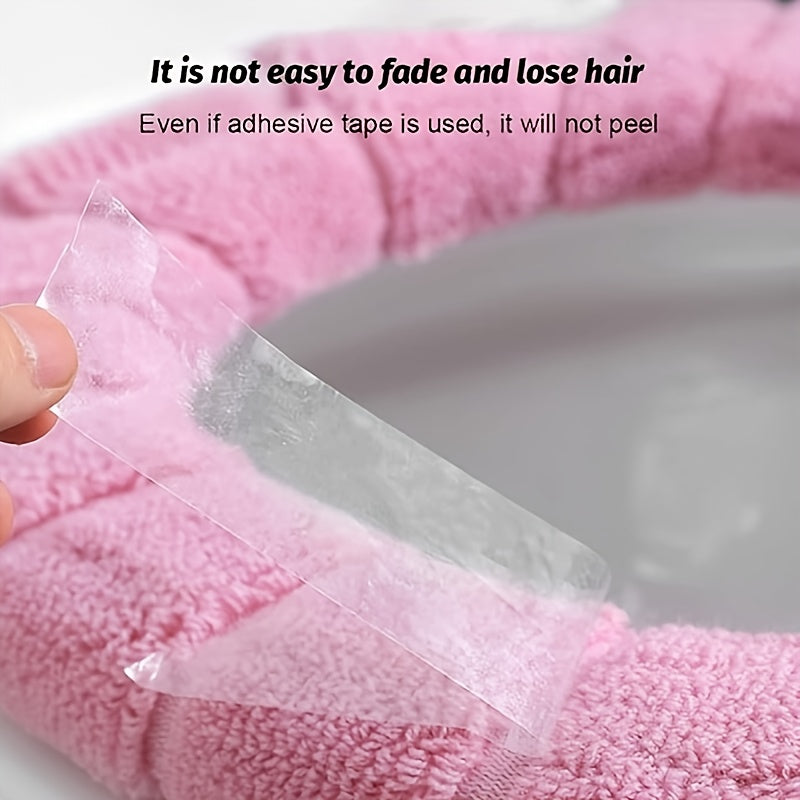 Super Soft Washable Toilet Seat Covers – Universal Reusable Pads for Home, Travel & Commercial Use | All Seasons | 5-Pack or 10-Pack