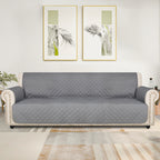 Universal Fit Sofa Slipcover Protector Washable 3 4 Seater, 5-Layer Quilted Pet-Friendly Couch Cover with Elastic Straps – Recliner & Loveseat Compatible, Non-Slip Furniture Protector for Living Room