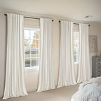 Back Tab Blackout Curtains 2 or 4 Panels – 100% Light Blocking Thermal Insulated Window Drapes for Living Room, Bedroom & Office, 50"W Multiple Lengths, 9 Colors