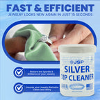 Silver Jewelry Dip Cleaner Solution 8oz – JSP Silver Dip Liquid Cleaner for Rings Bracelets Necklaces Flatware