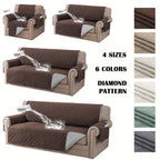 Liquid-Resistant Sofa Cover with Pocket, Geometric Pattern Couch Slipcover Furniture Protector for Pets, Washable Thick Soft 1 2 3 4 Seat Sizes Chair Loveseat Sofa