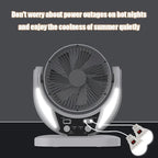 Portable Solar-Powered LED Camping Fan with USB Charging – Foldable 3-in-1 Fan, Light & USB Charger for Outdoor Adventures, Camping & Desktop Use