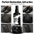 Black Fabric Color Correction Spray 3.38oz – Permanent Fade Repair Dye for Clothes, Jeans, Leather & Apparel