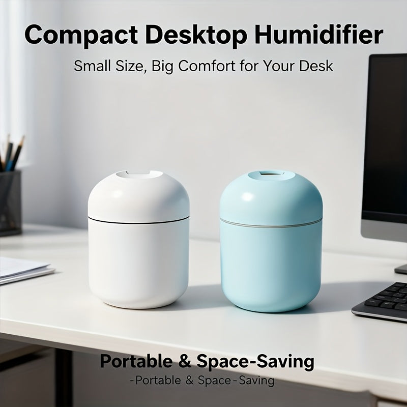 10-Pack Mini USB Desk Humidifiers with Spray Mist for Bedroom Living Room Office Car Long-Lasting Cool Mist Blue White Bulk Humidifier Set