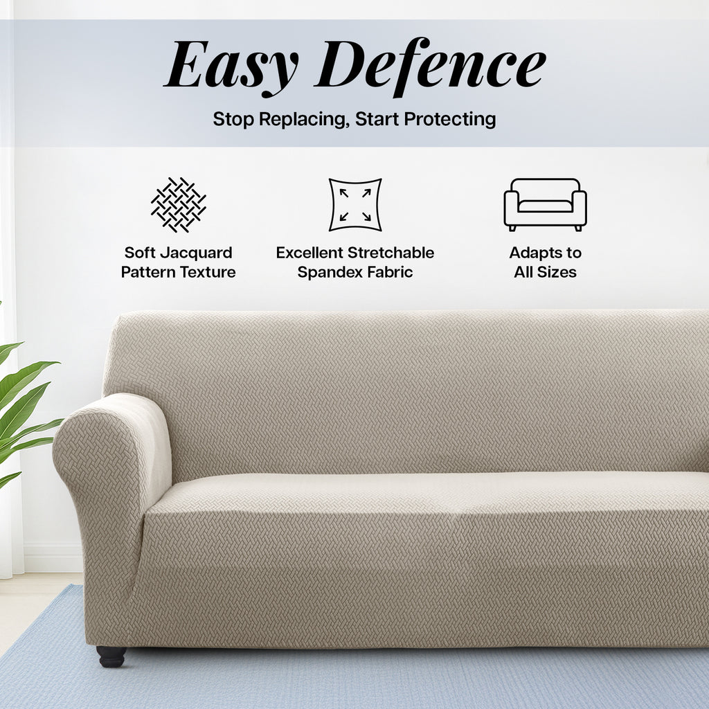 Thickened Spandex Sofa Cover Anti-Scratch – Stretch Polyester Sofa Protector, Anti-Slip Pet-Friendly, Machine Washable, 6 Colors, 1/2/3 Seater, Living Room Bedroom Home Decor