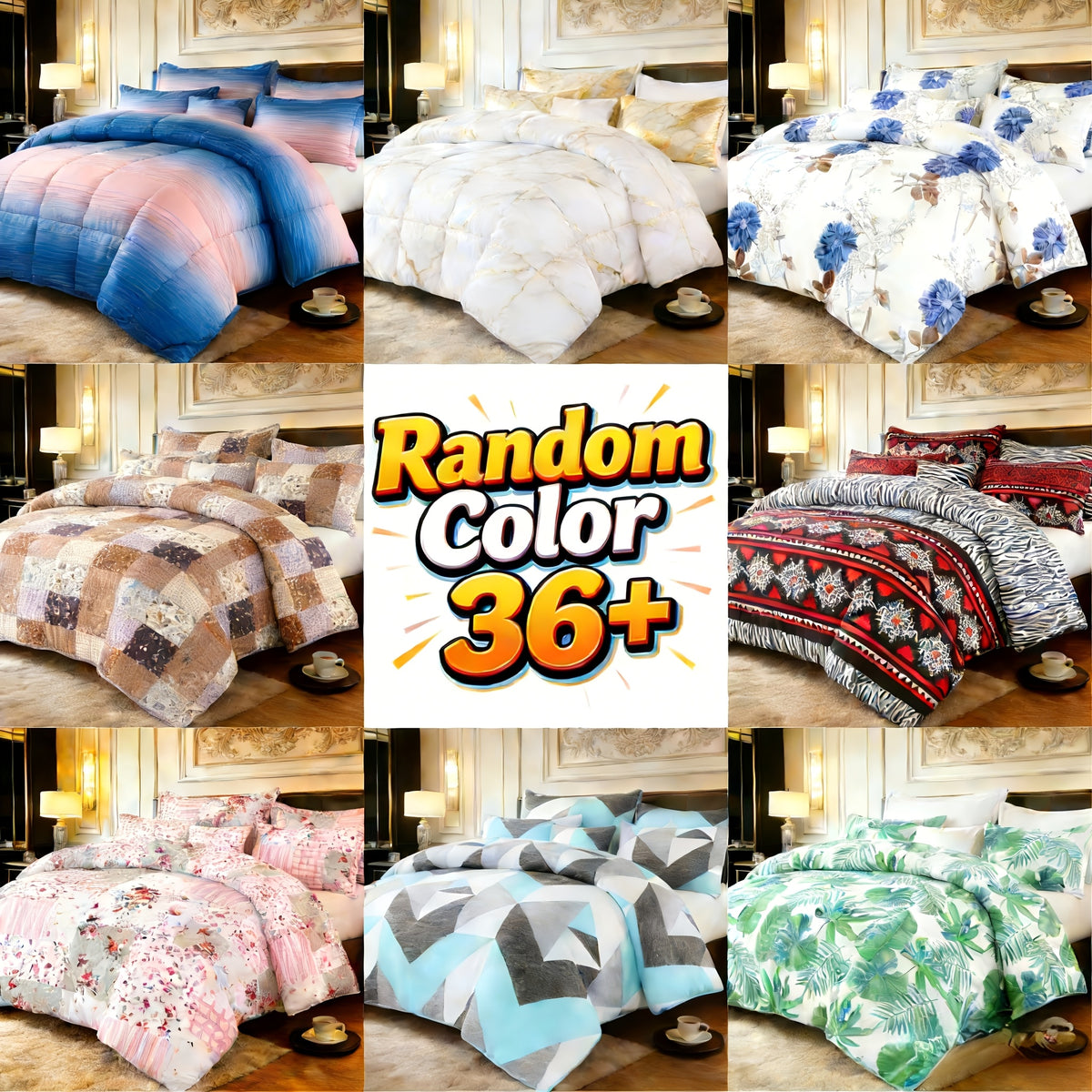 Quilt Set 3 Piece Lightweight Breathable Comforter with Pillowcases - Diamond Pattern Ultra-Fine Fiber Soft Bedding Set 42 Colors Twin Queen King Pinch Pleat