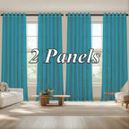Sheer Curtains Semi Transparent Panels with Top Loop Pleated Header for Bedroom Living Room – Set of 2 or 4, 70-80G Lightweight Fabric, Multiple Sizes & Colors