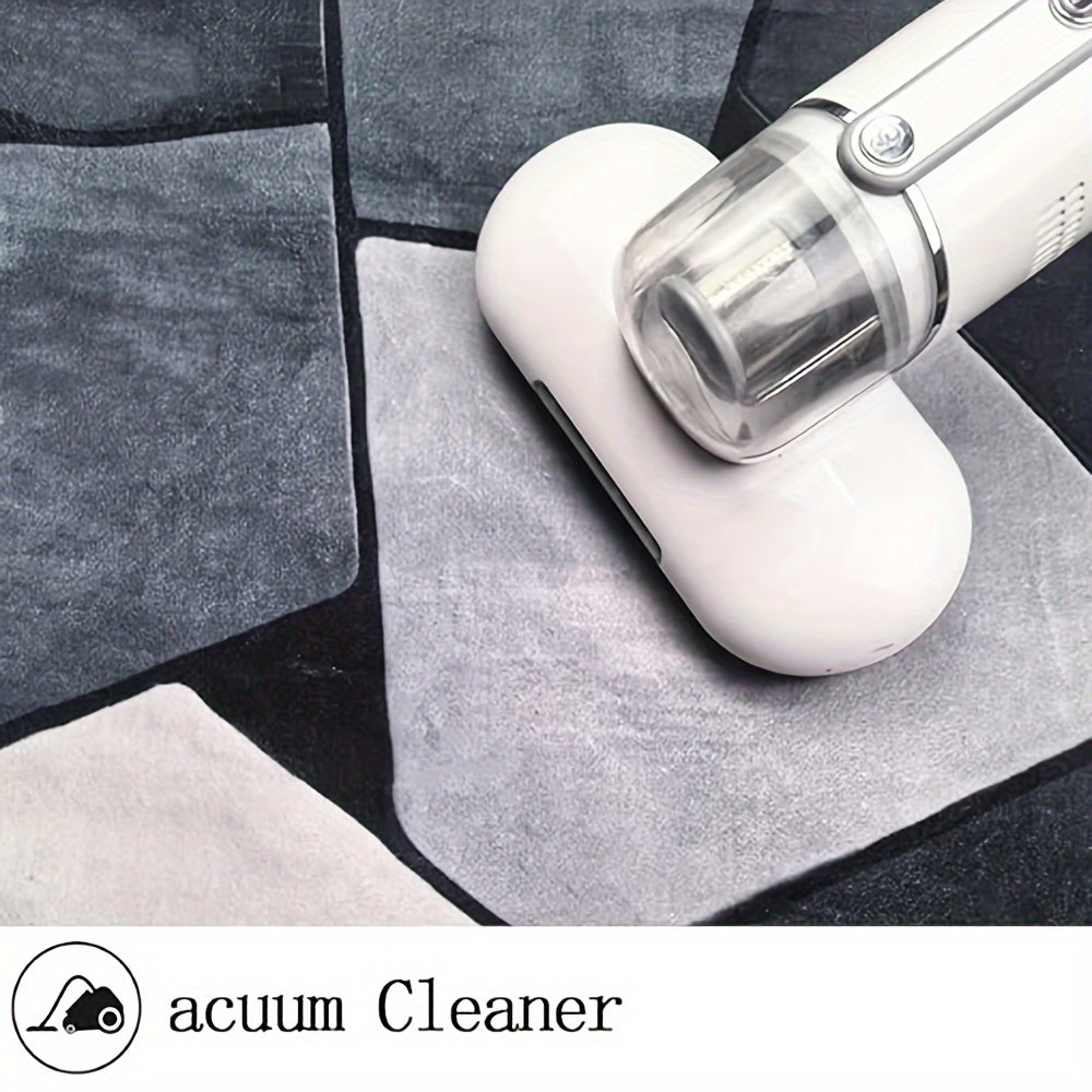 Soft Area Rug Grey White – Modern Low Pile Carpet for Bedroom Living Room, Non-Slip Backing, Machine Washable, 3x5 4x6 5x7 ft