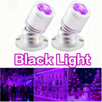 USB UV Black Light LED Mini Spotlights – Connectable 1W UV-A Blacklight for Glow Party, Bedroom Decor, Posters, Halloween & Pet Urine Detection – 2, 4 or 6 Pack
