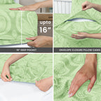 Paisley Bed Sheet Sets Queen King Twin Full Cal King – Soft Brushed Microfiber Deep Pocket Fitted Sheet & Pillowcases, Wrinkle Free