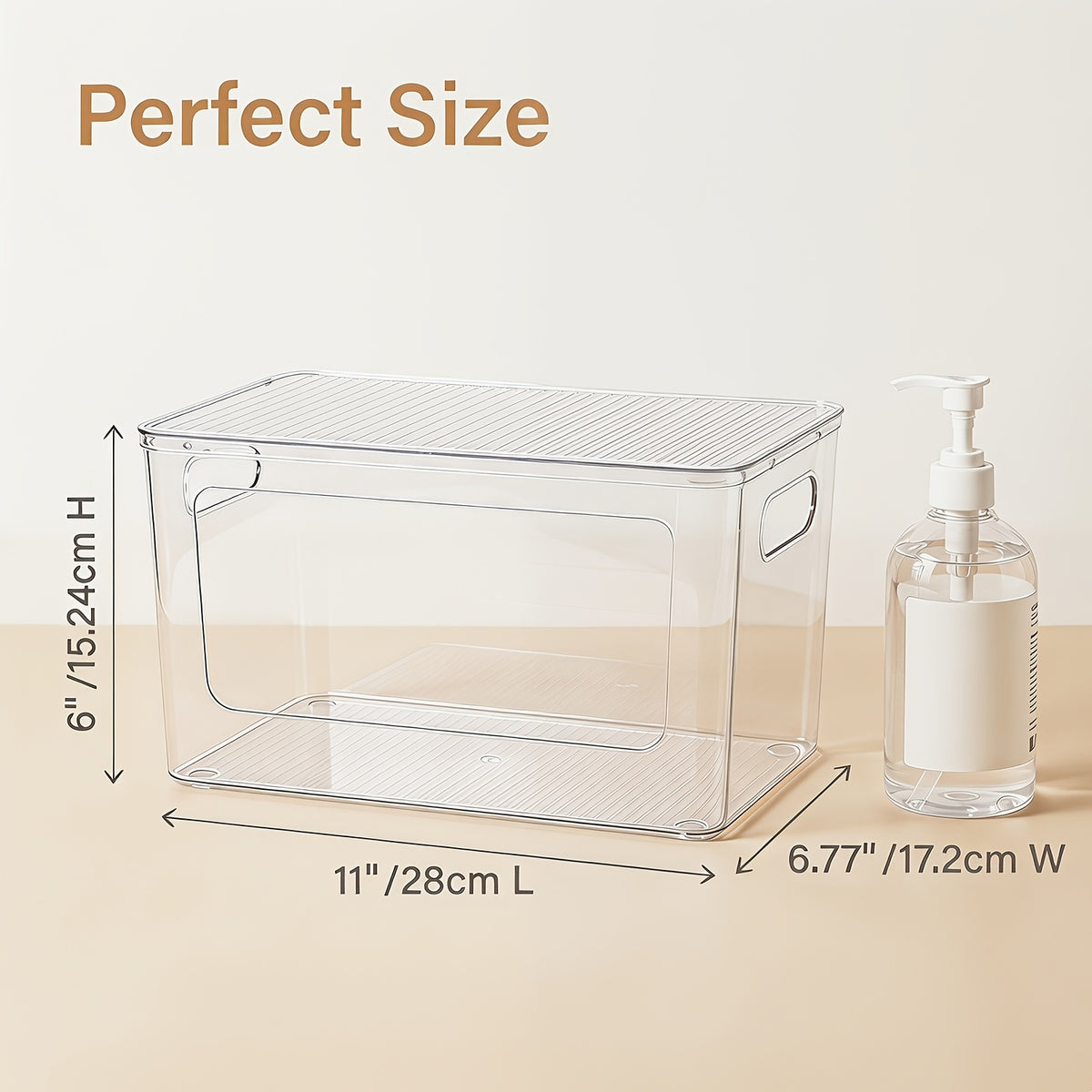 Clear Trash Bag Holder 2-Pack - Stackable Garbage Bag Dispenser for 13/30/33 Gallon Bags, PET Organizer for Under Kitchen Sink, Laundry Room, Pantry & Cabinet Storage