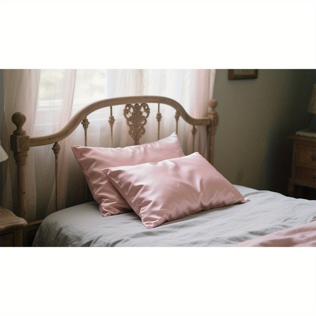 100% Mulberry Silk Pillowcase – Premium Silk Pillow Cover for Hair & Skin Care, Soft Smooth Cooling Breathable with Hidden Zipper, Luxury Sleep Bedding Standard Queen King Size