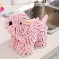 Microfiber Hand Towels Cute Puppy Design – Super Absorbent Kitchen & Bathroom Drying Towel | Halloween Holiday Cartoon Dog Decor