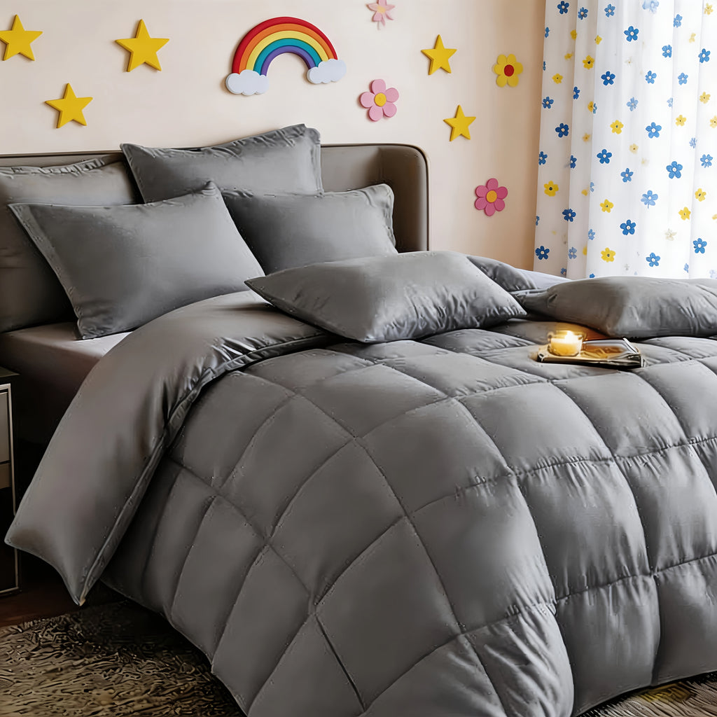 Comforter Set 3pcs 5pcs 7pcs - Extra Thick Warm Bedding Set with Sheet Sets & Pillowshams, Full Queen King Size, Machine Washable, Halloween Themed Kids Room Decor