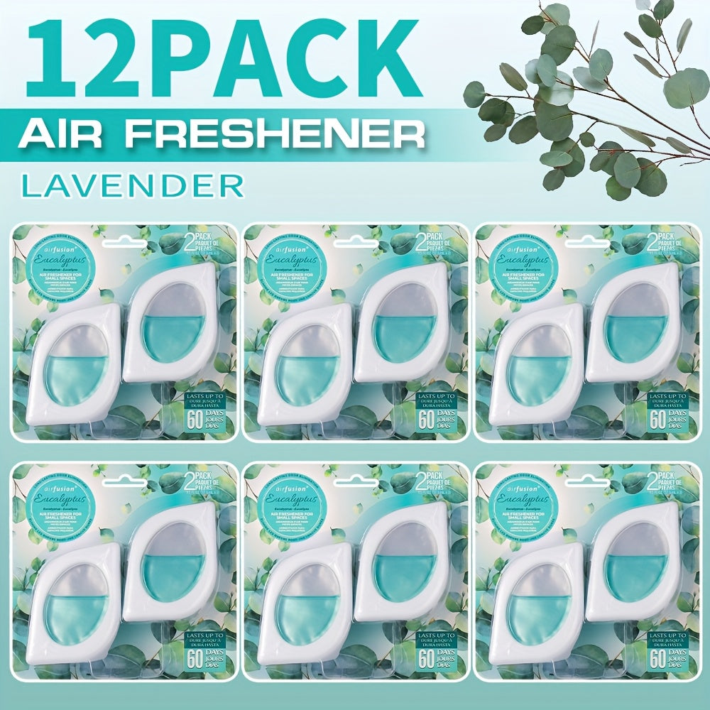 Small Space Air Freshener 2, 6 or 12 Pack – Odor Eliminator for Closets, Bathrooms & Pet Areas, 6 Scents, 0.25 fl oz Each Lasts Up to 30 Days, Fresh Scent Home Deodorizer