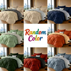 Quilt Set 3 Piece Lightweight Breathable Comforter with Pillowcases - Diamond Pattern Ultra-Fine Fiber Soft Bedding Set 42 Colors Twin Queen King Pinch Pleat