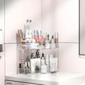 Corner Shower Shelf Bathroom Organizer with 2 or 3 Tiers - Space Saving Corner Storage Rack for Cosmetics, Toothbrush & Toiletries, Lightweight Caddy for Bathroom, Bedroom & Kitchen