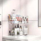 Corner Shower Shelf Bathroom Organizer with 2 or 3 Tiers - Space Saving Corner Storage Rack for Cosmetics, Toothbrush & Toiletries, Lightweight Caddy for Bathroom, Bedroom & Kitchen