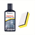 Glass & Tile Restoration Paste 120G Hard Water Stain Remover for Shower Doors Tiles Metal Surfaces Streak-Free Finish + Free Sponge Included
