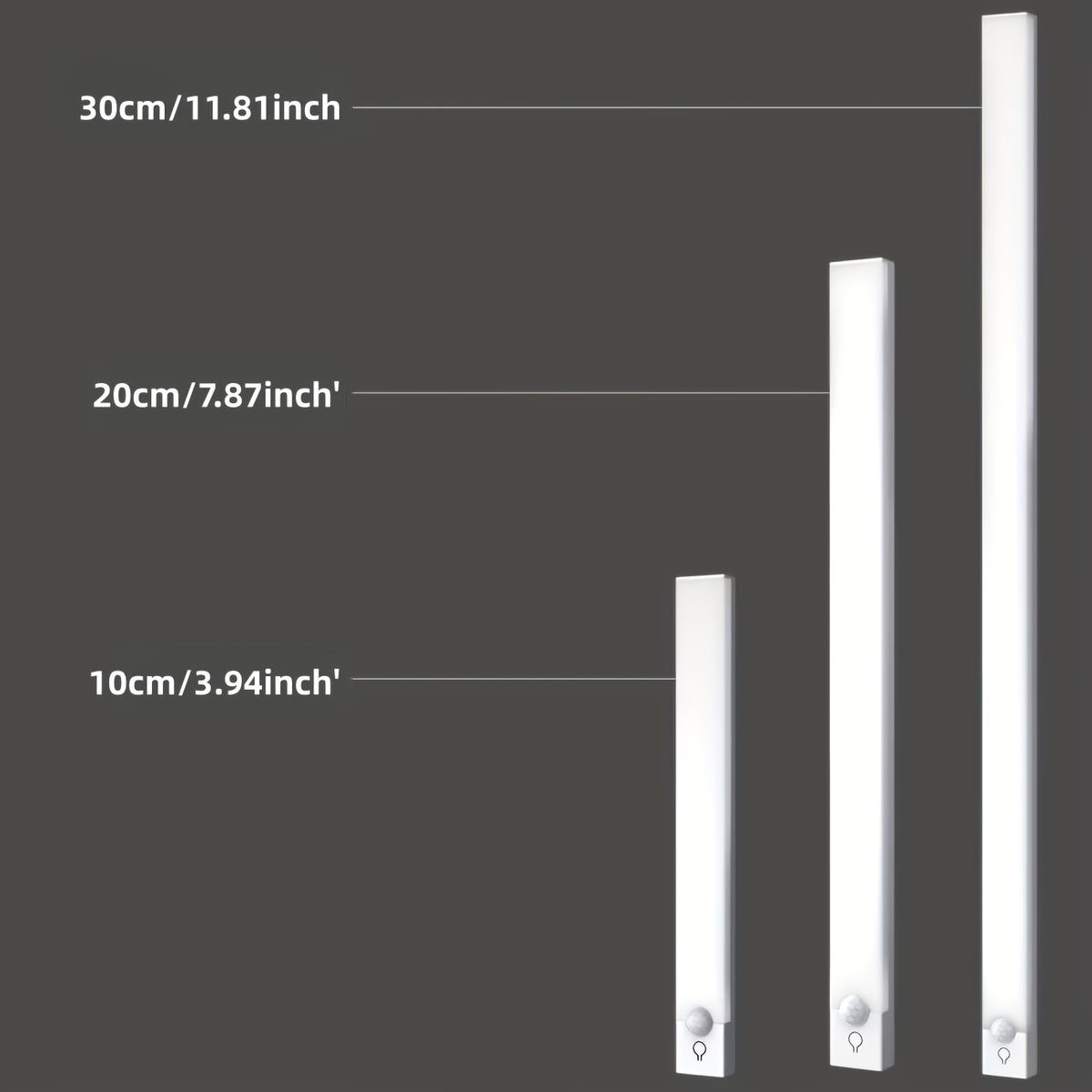 Motion Sensor Cabinet Lights USB Rechargeable Dimmable LED Indoor Lighting – 3 Adjustable Modes for Wardrobe, Kitchen, Bedroom & Office – 3 or 6 Pack