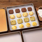 11 Inch Non-Stick Square Baking Pan Carbon Steel Jelly Roll Tray - Oven Baking Sheet for Cake Rolls Cookies Nougat Puff Pastry