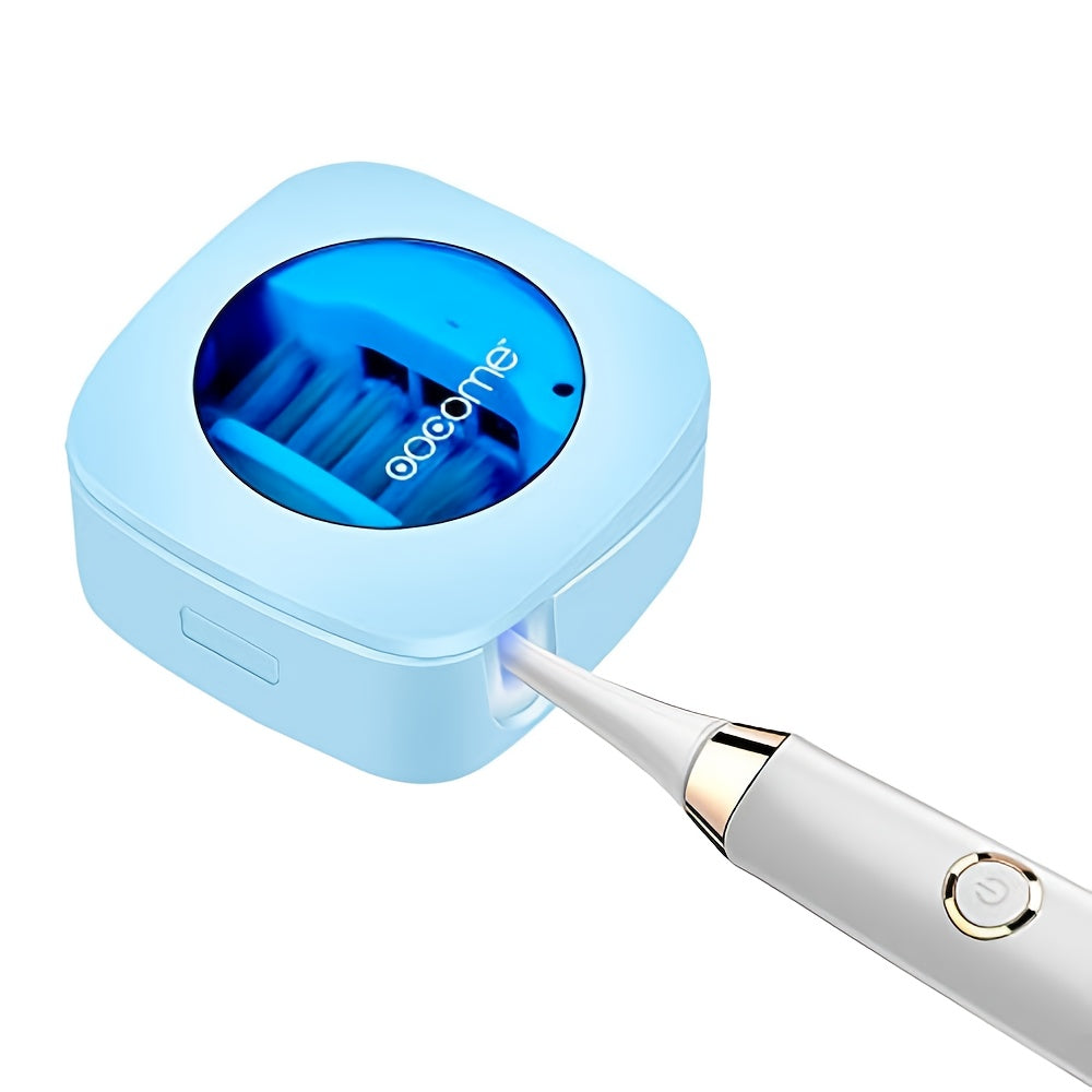 USB Rechargeable Toothbrush Case & Protective Cover – Compact Portable Toothbrush Box with Flip-Top, 200mAh Battery, 4 Colors for Travel Home Dorm & Gifting