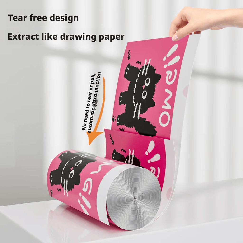 Pink Cute Black Cat Drawstring Trash Bags 100pcs – Thickened Durable Tear-Free Easy-Dispense Household Garbage Bags for Kitchen Bathroom Bedroom & Office Waste Bins