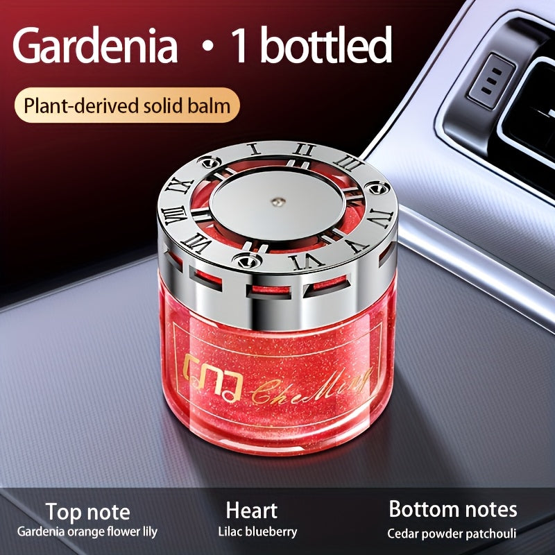 Solid Car Perfume Balm 2-Pack – Long-Lasting Light Fragrance Car Air Freshener & Interior Ornament, 5 Scent Combos: Lavender, Black Forest, Cologne, Wilderness & Gardenia Berry