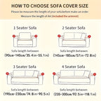 Striped Sofa Cover Washable Stretchy Slip-Resistant Zigzag Textured Couch Slipcover – Fits 1 to 4 Seaters, Scratch Protection, Classic Durable Design for Living Room Furniture