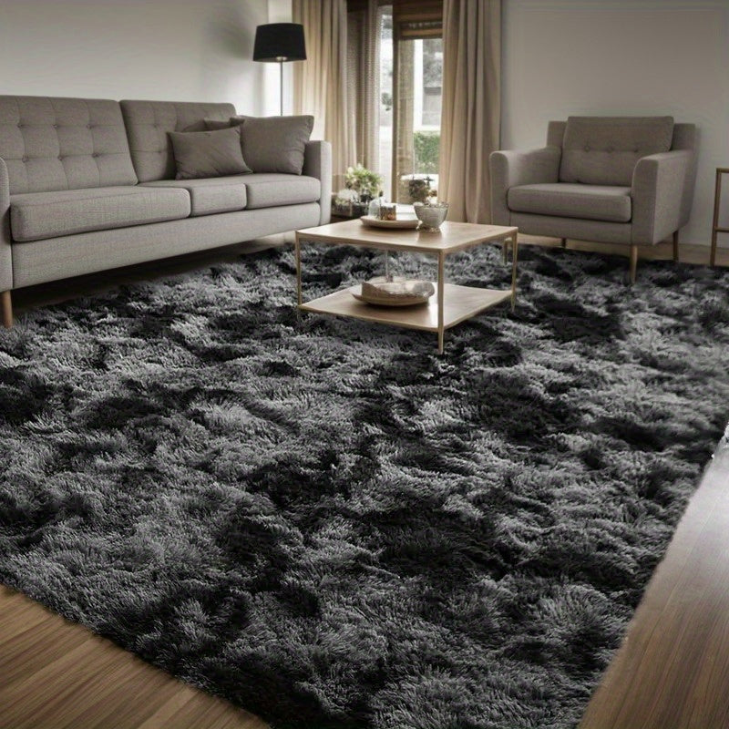 Shaggy Plush Area Rug Non-Slip Machine Washable Fluffy Tie-Dye Shedding Resistant 5x8 8x10 ft for Living Room Bedroom 7 Colors