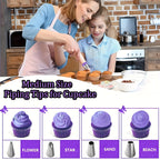 492-Piece Pro Cake Decorating Set - Complete Baking Kit with Cake Turntable, 58 Piping Tips, Reusable Piping Bags, Spatulas, Molds & More - Professional Quality for Home Bakers & Decorators