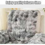 Thick Rabbit Plush Recliner Chair Cover – Soft Non-Slip Shaggy Sofa Slipcover