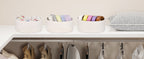 Woven Storage Baskets Set of 6 – Cotton Rope Round Shelf Baskets Bins for Organizing Closet Living Room Bedroom Playroom, Cute Small Decorative Cube Storage Caddy, Multiple Colors Available