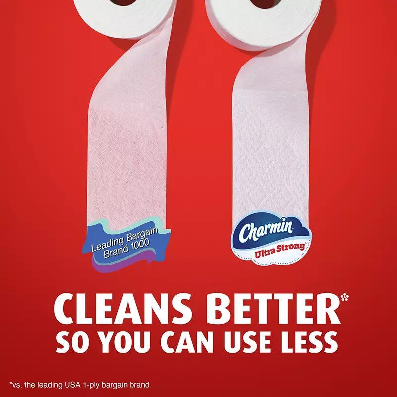 Charmin Ultra Strong Toilet Paper 30 Mega Rolls 242 Sheets Per Roll – 2-Ply Bulk Bath Tissue, Tear-Resistant, Septic Safe & Clog Safe for Home & Family Bathrooms