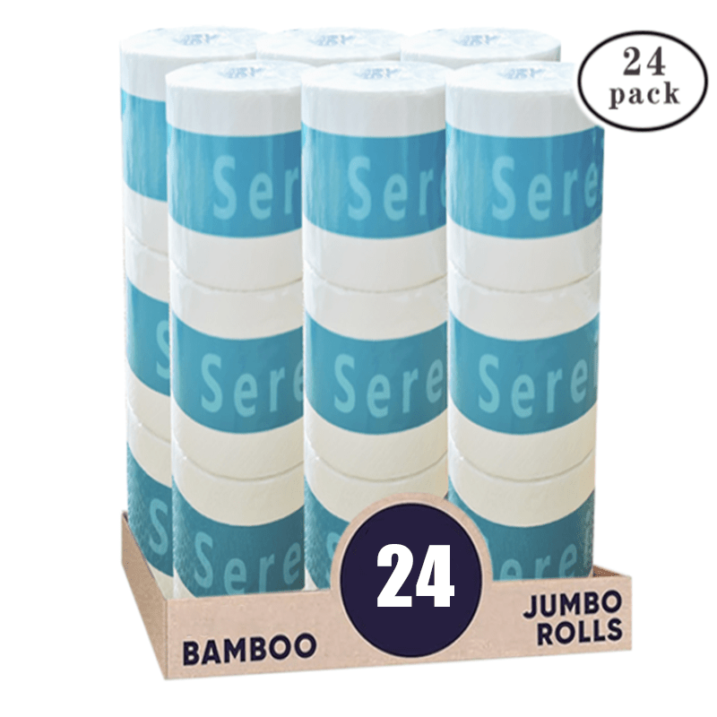 Bamboo Toilet Paper 24 Rolls 3-Ply – 300 Sheets Per Roll, Tree-Free, Septic-Safe, Hypoallergenic & BPA-Free, Soft & Tear-Resistant, Eco-Friendly Bamboo Tissue for Home, RV & Travel – Equals 48 Regular Rolls