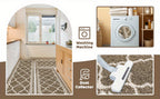 Kitchen Mat Flannel Soft Comfort Non-Skid Washable Farmhouse Floor Mat – Anti-Fatigue Kitchen Rug for Bathroom, Entryway & Indoor Use | Multiple Sizes