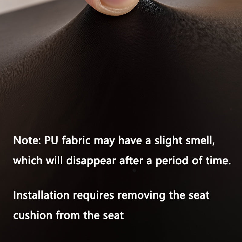 Waterproof Faux Leather Dining Chair Seat Covers 4/6 Pack – Stretch PU Fabric Removable Washable Chair Cushion Slipcovers for Dining Room Kitchen Hotel Home Decor, Hook & Loop Closure