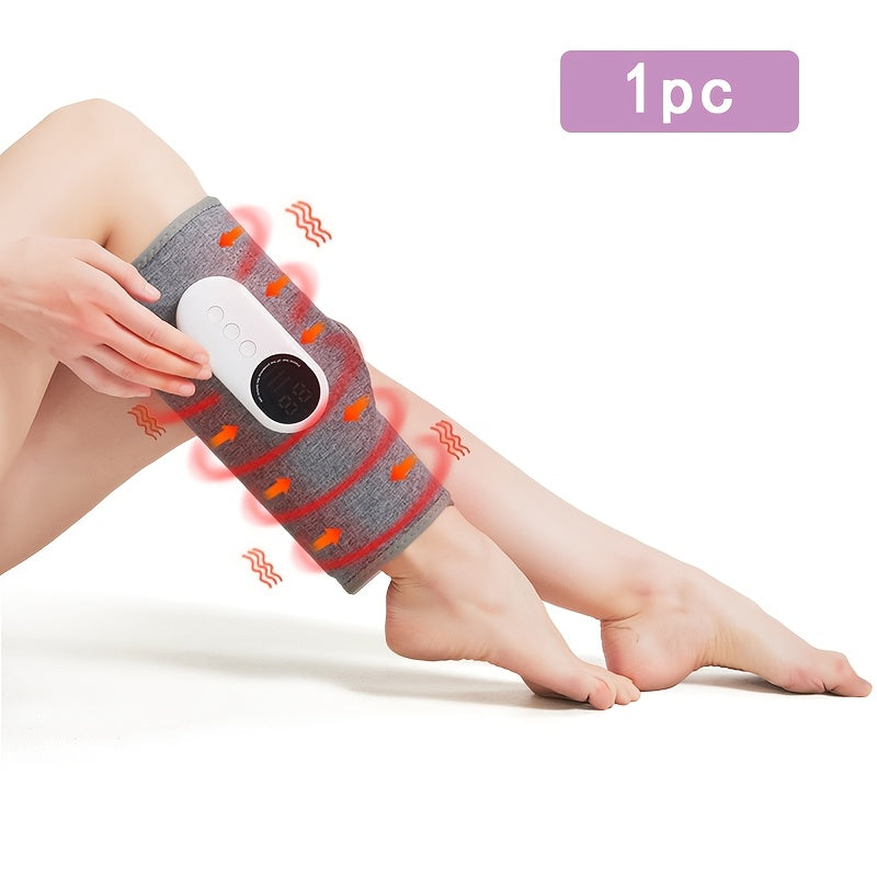 Wireless Air Pressure Heated Calf Massager – 2500mAh Large Battery, Multiple Massage Modes for Leg Relaxation, Cordless Rechargeable, 1pc or 2pcs, Perfect Gift for Christmas Mother's Day Father's Day