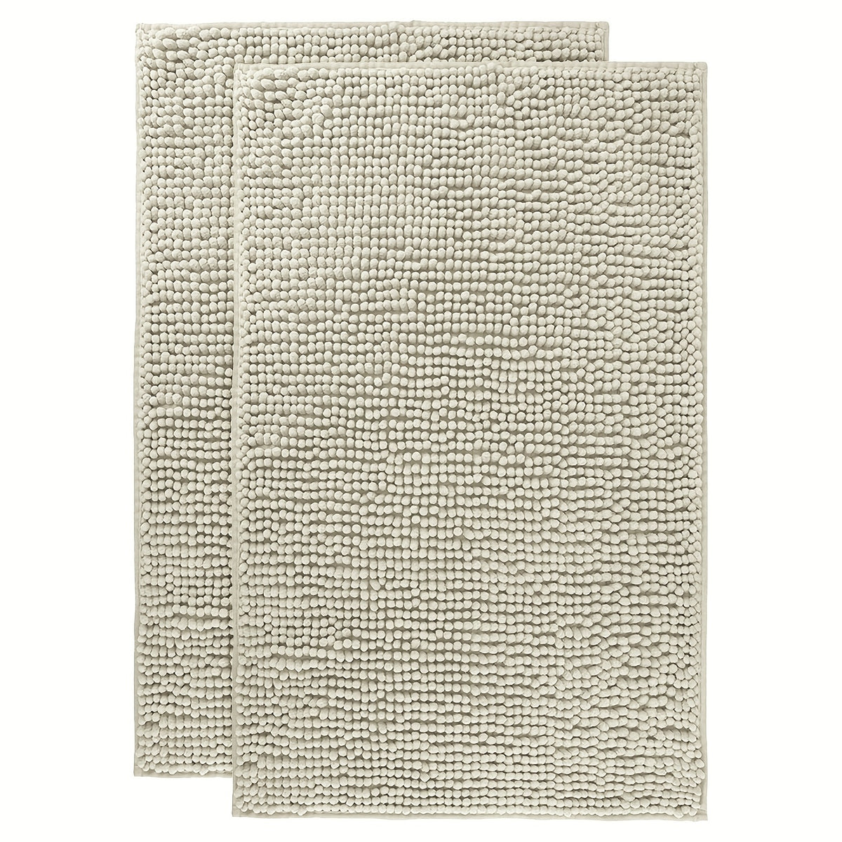 Chenille Bathroom Rug Extra Soft Absorbent Bath Mats for Bathroom Floor – Non-Slip, Water Absorbent, Machine Washable Bath Mat