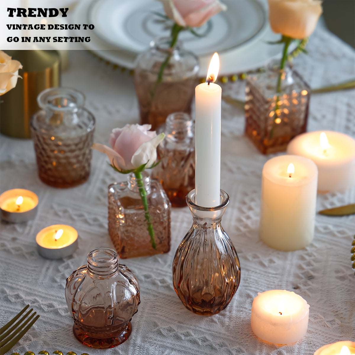 Mini Bud Vases Set of 36 Clear Small Flower Vases for Wedding Centerpieces Birthday Anniversary Party Table Decor – Mother's Day Gift
